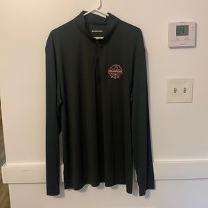 UGA 2021 National Championship Embroidered Logo XXL dark grey quarter zip